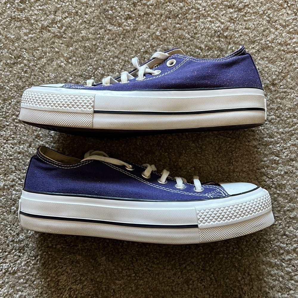 Womens Purple Platform Converse 8
